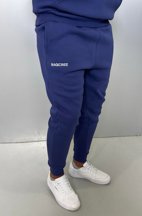 MagicBee Embroidered Logo Pants - Blue
