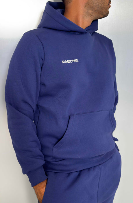 MagicBee Embroidered Logo Hoodie - Blue