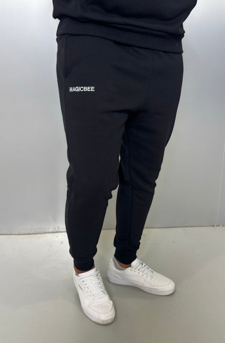 MagicBee Embroidered Logo Pants - Black
