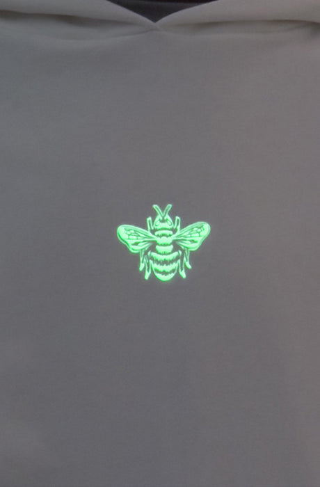 MagicBee Glow-in-the-dark logo Raglan Hoodie - OFF WHITE