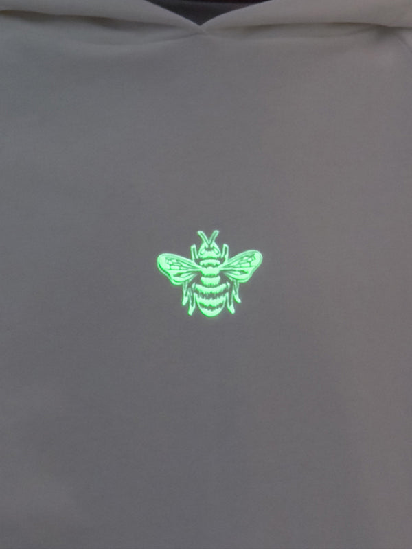 MagicBee Glow-in-the-dark logo Raglan Hoodie - OFF WHITE