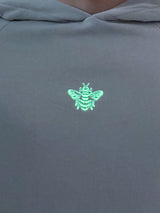 MagicBee Glow-in-the-dark logo Raglan Hoodie - ICE GREY