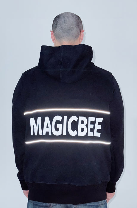 MagicBee Reflective Tape Hoodie - Black (Special Edition)