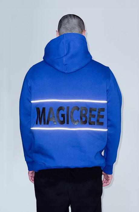 MagicBee Reflective Tape Hoodie - Royal Blue (Special Edition)