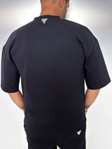 MagicBee Oversize Punto Di Roma Tee - Black