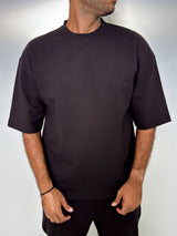 MagicBee Oversize Punto Di Roma Tee - Brown