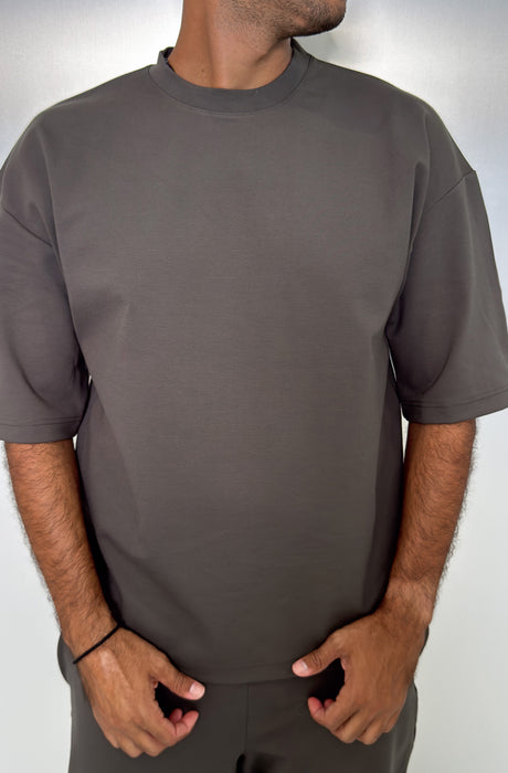 MagicBee Oversize Punto Di Roma Tee - Khaki