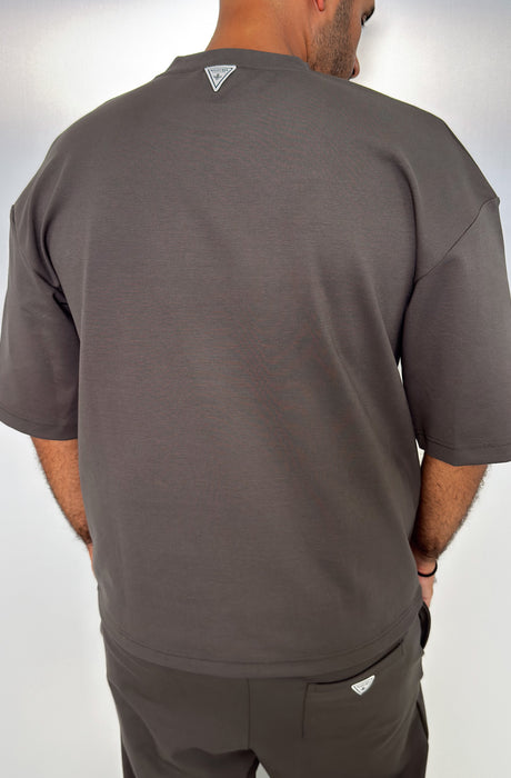 MagicBee Oversize Punto Di Roma Tee - Khaki