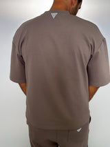 MagicBee Oversize Punto Di Roma Tee - Pastel Brown