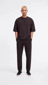 MagicBee Oversize Punto Di Roma Tee - Brown