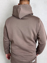 MagicBee Side Stripe Hoodie - Brown