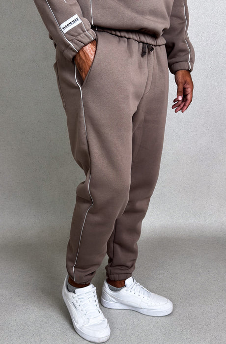 MagicBee Side Stripe Pants - Brown