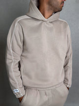 MagicBee Side Stripe Hoodie - Beige