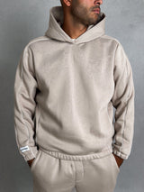 MagicBee Side Stripe Hoodie - Beige