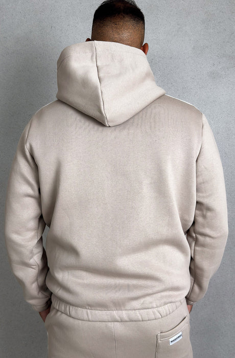 MagicBee Side Stripe Hoodie - Beige