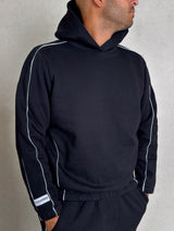 MagicBee Side Stripe Hoodie - Black