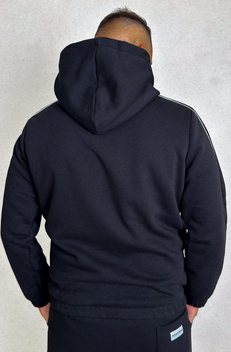 MagicBee Side Stripe Hoodie - Black