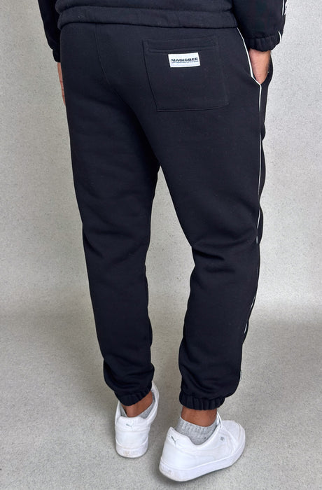 MagicBee Side Stripe Pants - Black