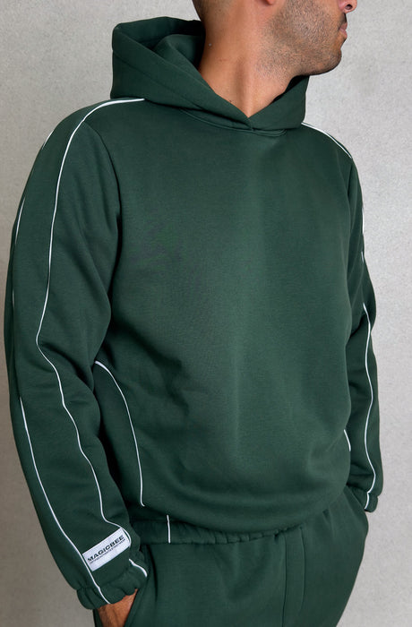 MagicBee Side Stripe Hoodie - Green