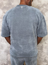 MagicBee Oversize Chenille Tee - Ice Gray
