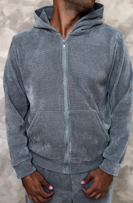 MagicBee Chenille Jacket - Ice Gray