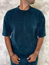 MagicBee Oversize Chenille Tee - Petrol