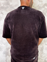 MagicBee Oversize Chenille Tee - Brown