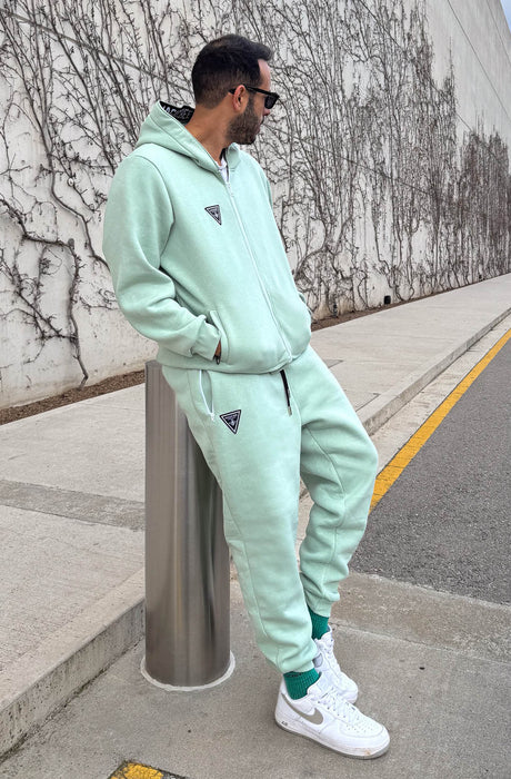 MagicBee Zip Logo Pants - Oil Green