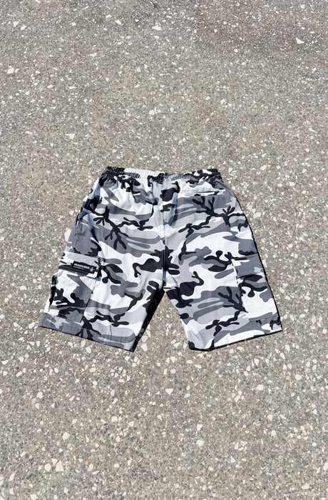 MagicBee Cargo Camo Shorts - Grey