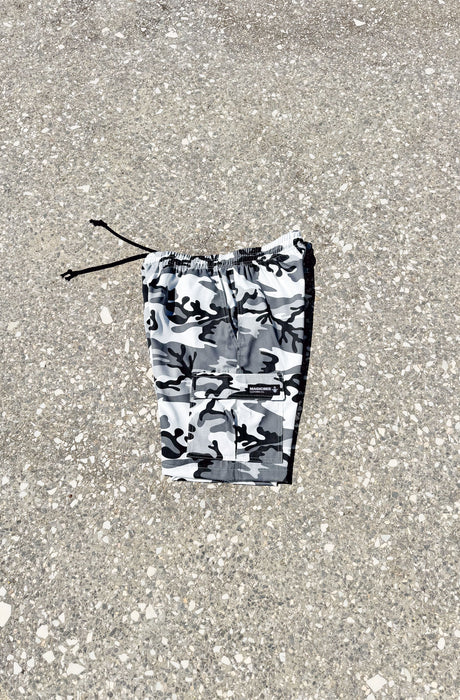 MagicBee Cargo Camo Shorts - Grey