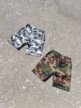 MagicBee Cargo Camo Shorts - Grey