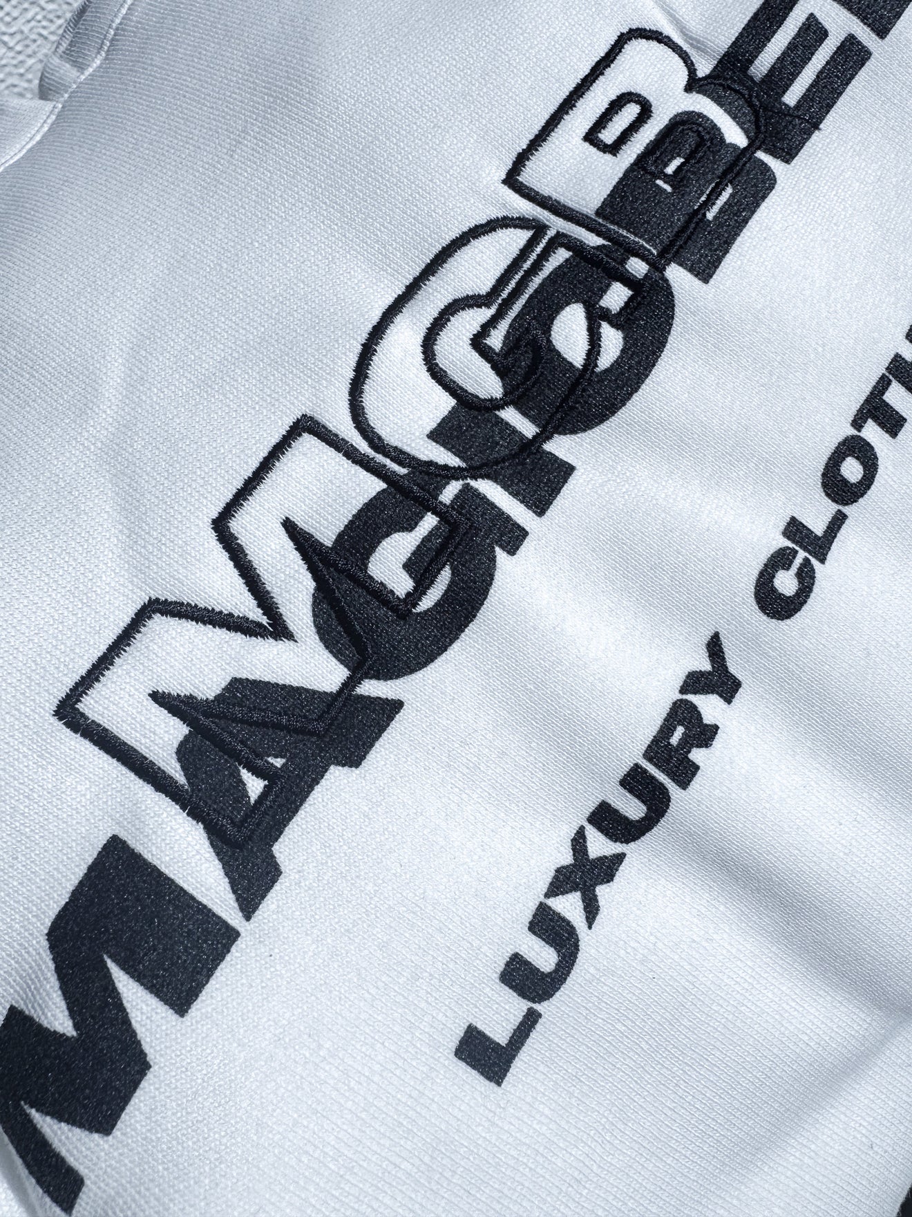 MagicBee 3D Embroidered Logo Hoodie - Off White