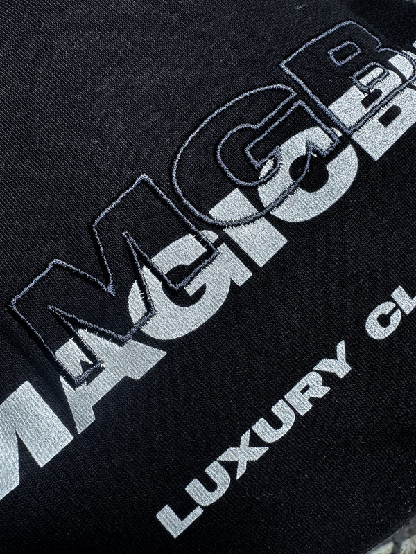 MagicBee 3D Embroidered Logo Hoodie - Black