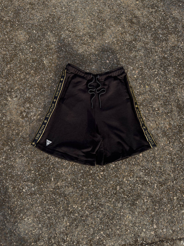 MagicBee Gold Lurex Tape  Shorts - Black