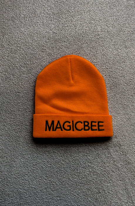 MagicBee Embroidered Unisex Beanie - Orange