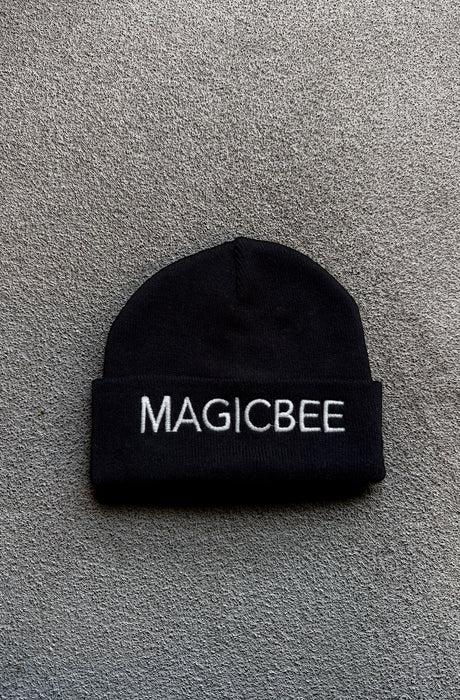 MagicBee Embroidered Unisex Beanie - Black