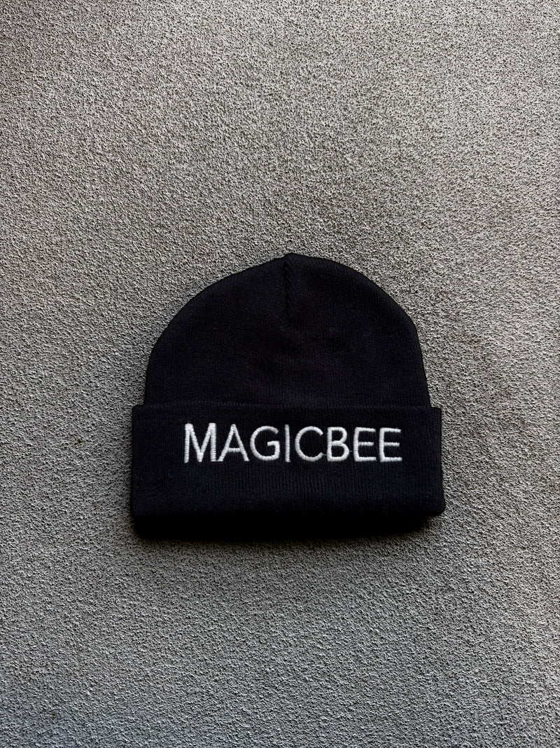 MagicBee Embroidered Unisex Beanie - Black