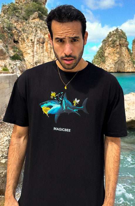 MagicBee Killed Shark Tee - Black (Limited Edition)