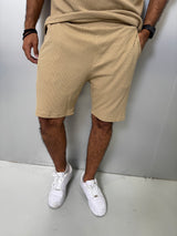 MagicBee Light Waffle Shorts - Beige