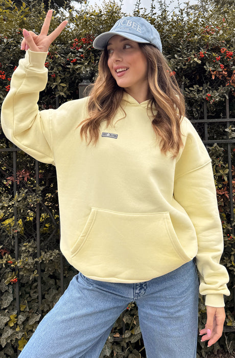 MagicBee Teddy Bear Logo Unisex Hoodie - Canary Yellow