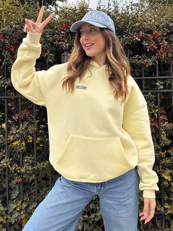 MagicBee Teddy Bear Logo Unisex Hoodie - Canary Yellow