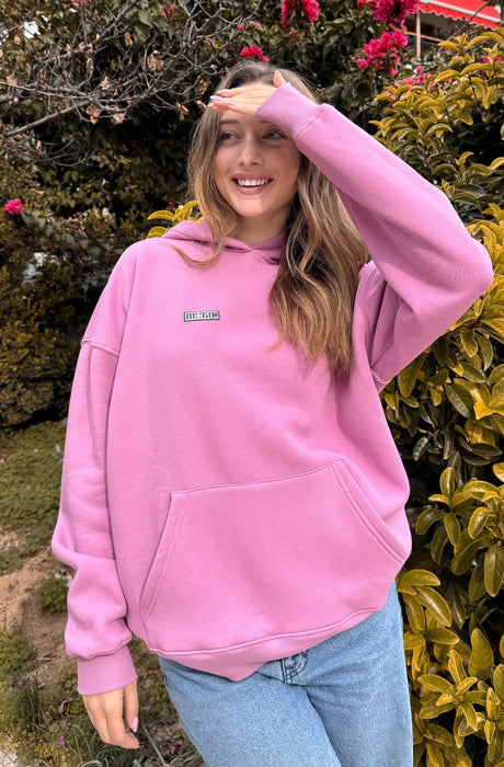 MagicBee Teddy Bear Logo Unisex Hoodie - Pink