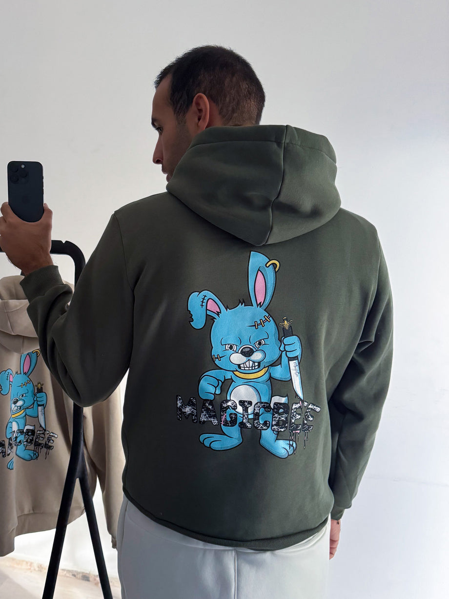 Sweat à capuche classique MagicBee - Bleu foncé