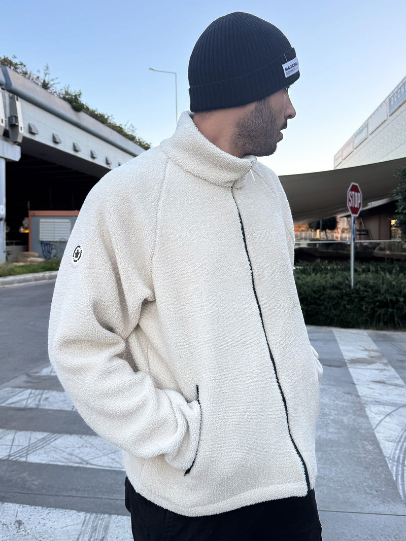 MagicBee Double Fleece Jacket - Off White