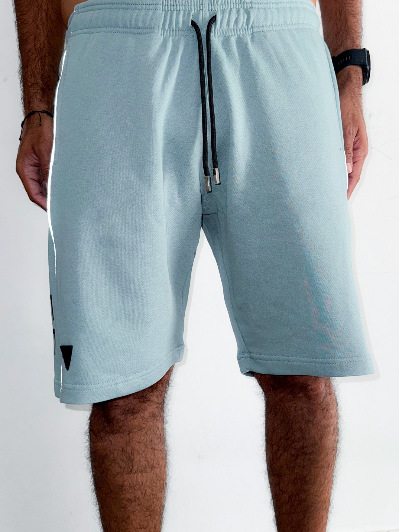 MagicBee Reflected Logo Tape Shorts - Light Blue (Special Edition)