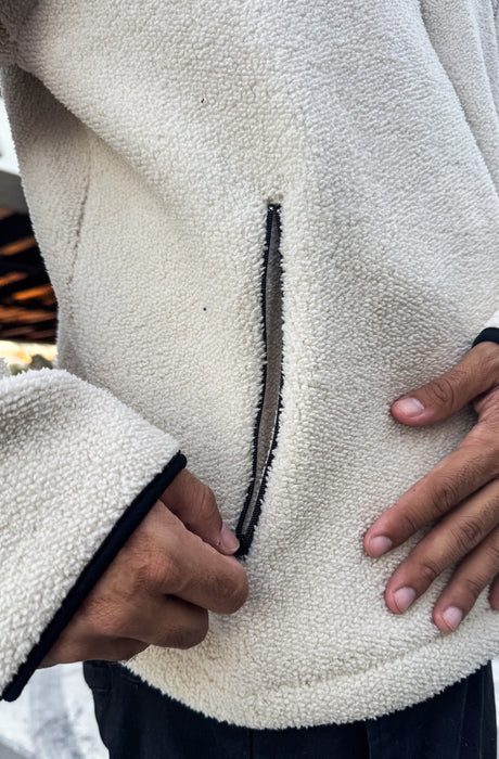 MagicBee Double Fleece Jacket - Off White