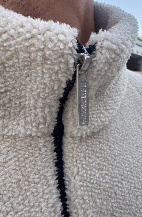 MagicBee Double Fleece Jacket - Off White