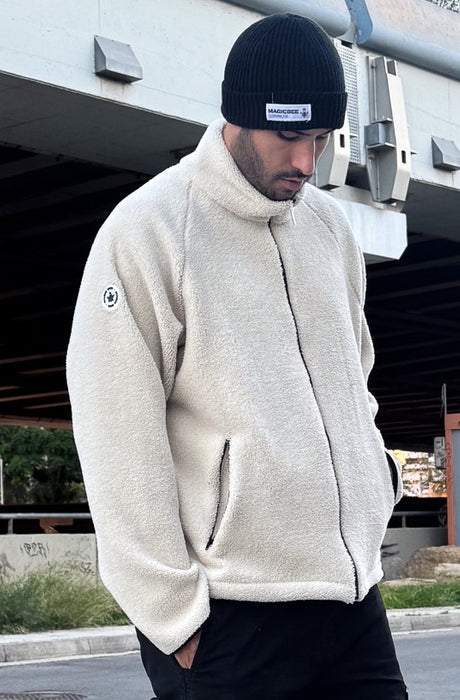 MagicBee Double Fleece Jacket - Off White
