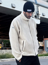 MagicBee Double Fleece Jacket - Off White