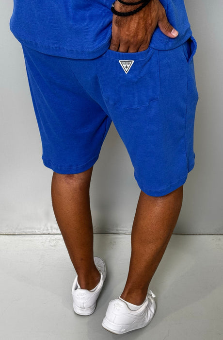 MagicBee Light Waffle Shorts - Ocean Blue